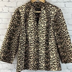 MARIA BIANCA NERO Animal Print Jacket Size L